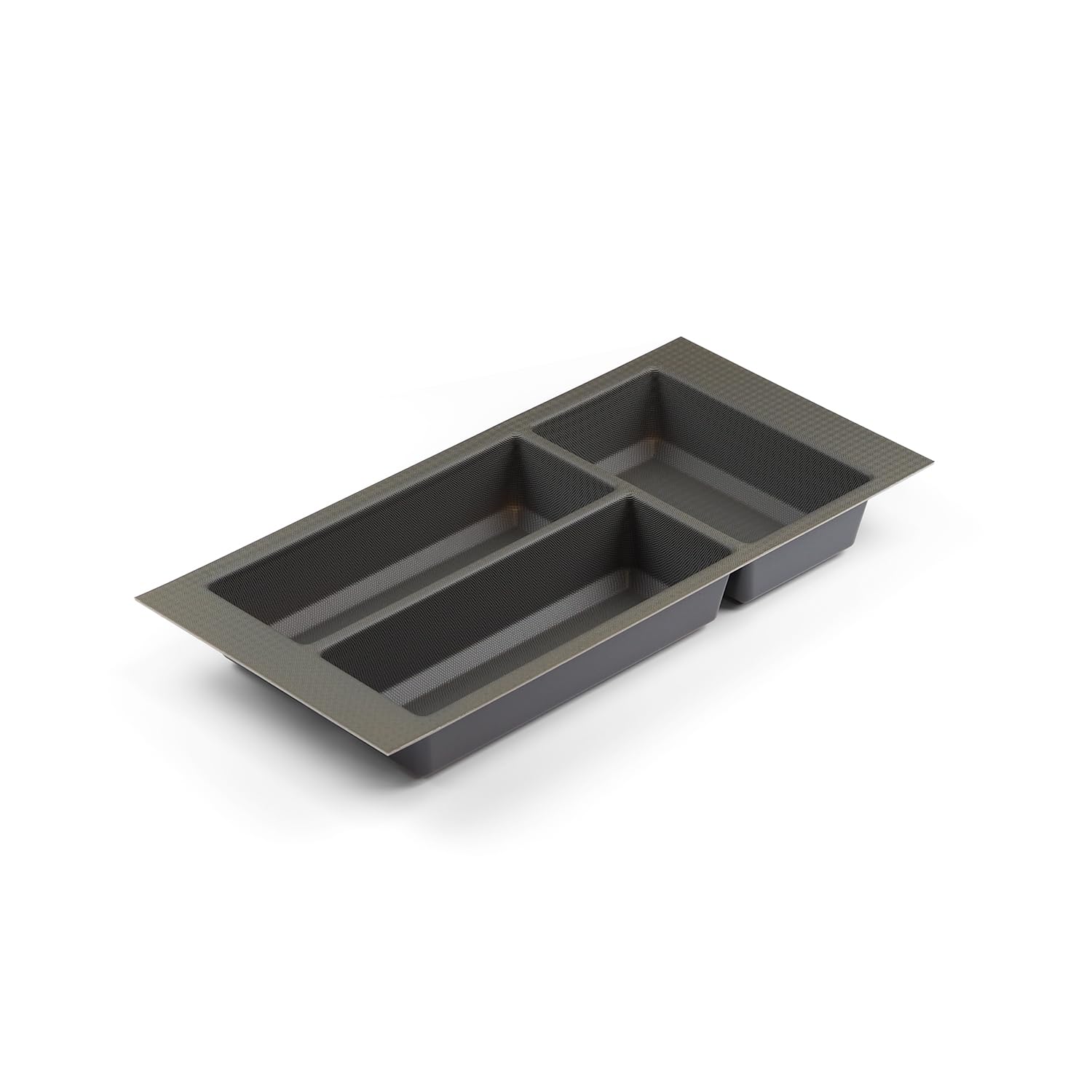 Handle & Home Basalt Grey Cutlery Tray For 300Mm Grass Scala Drawer | 430Mm L X 206Mm W | Textured Non Slip Finish | Anthracite Stone | Kitchen Organisation | Storage