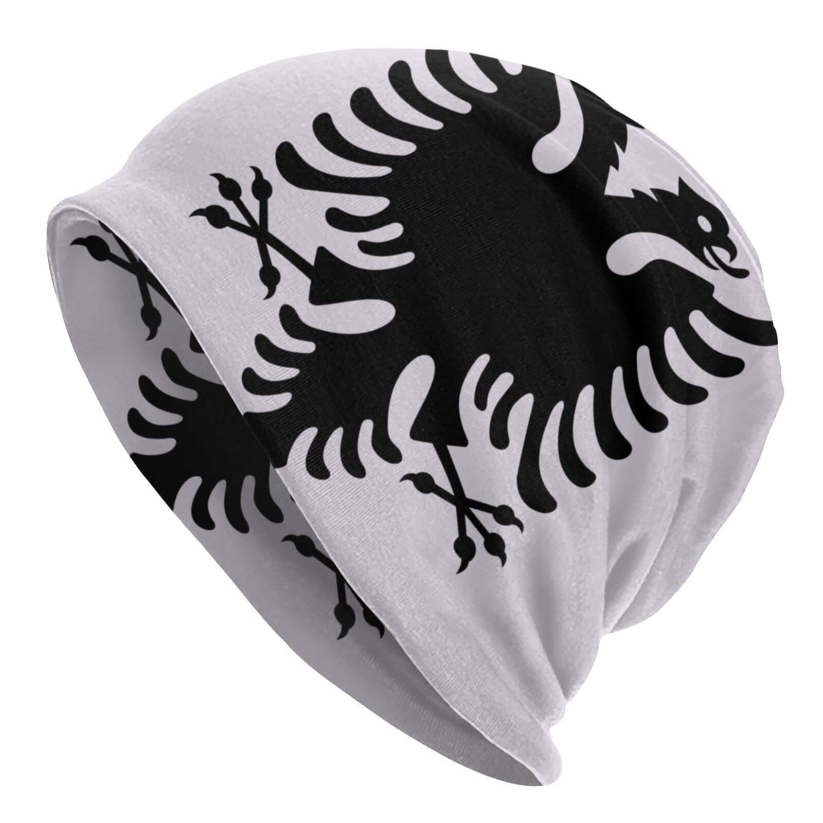 Albanian Eagle Adult Unisex Knit Hat Beanie Winter Outdoor Warm Hat Balaclava Hedging Cap for Gifts