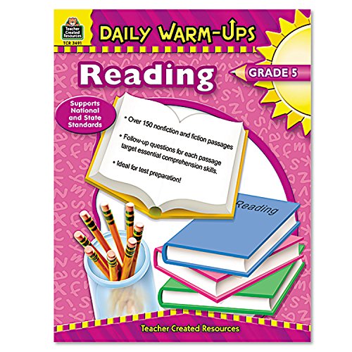 Teacher Created Resources Daily Warm-Ups: Reading Book, Grade 5
