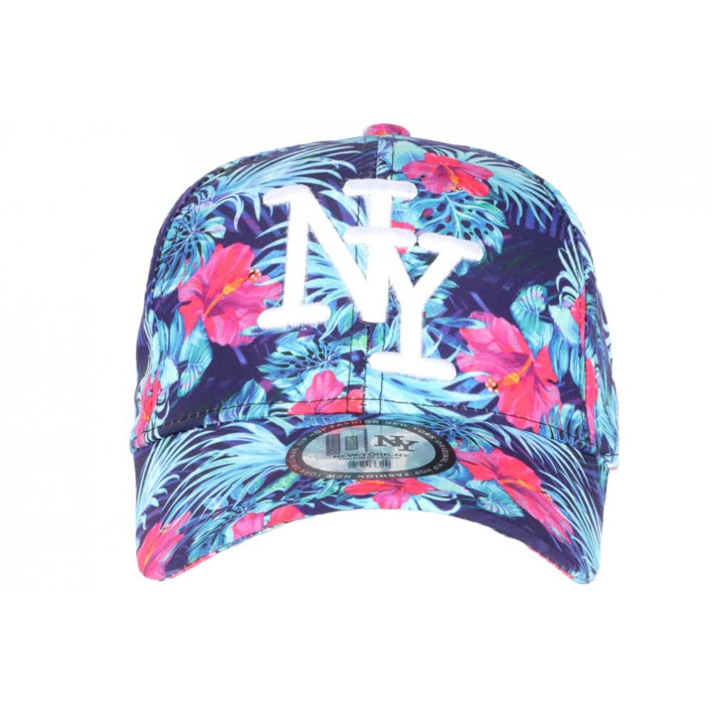 Czapka NY Fioletowa Tropikalne Różowe Kwiaty Moda Baseball Phuket - Rozmiar: Jeden rozmiar - Kolor: Fioletowy - Mieszany, fioletowy, rozmiar uniwersalny