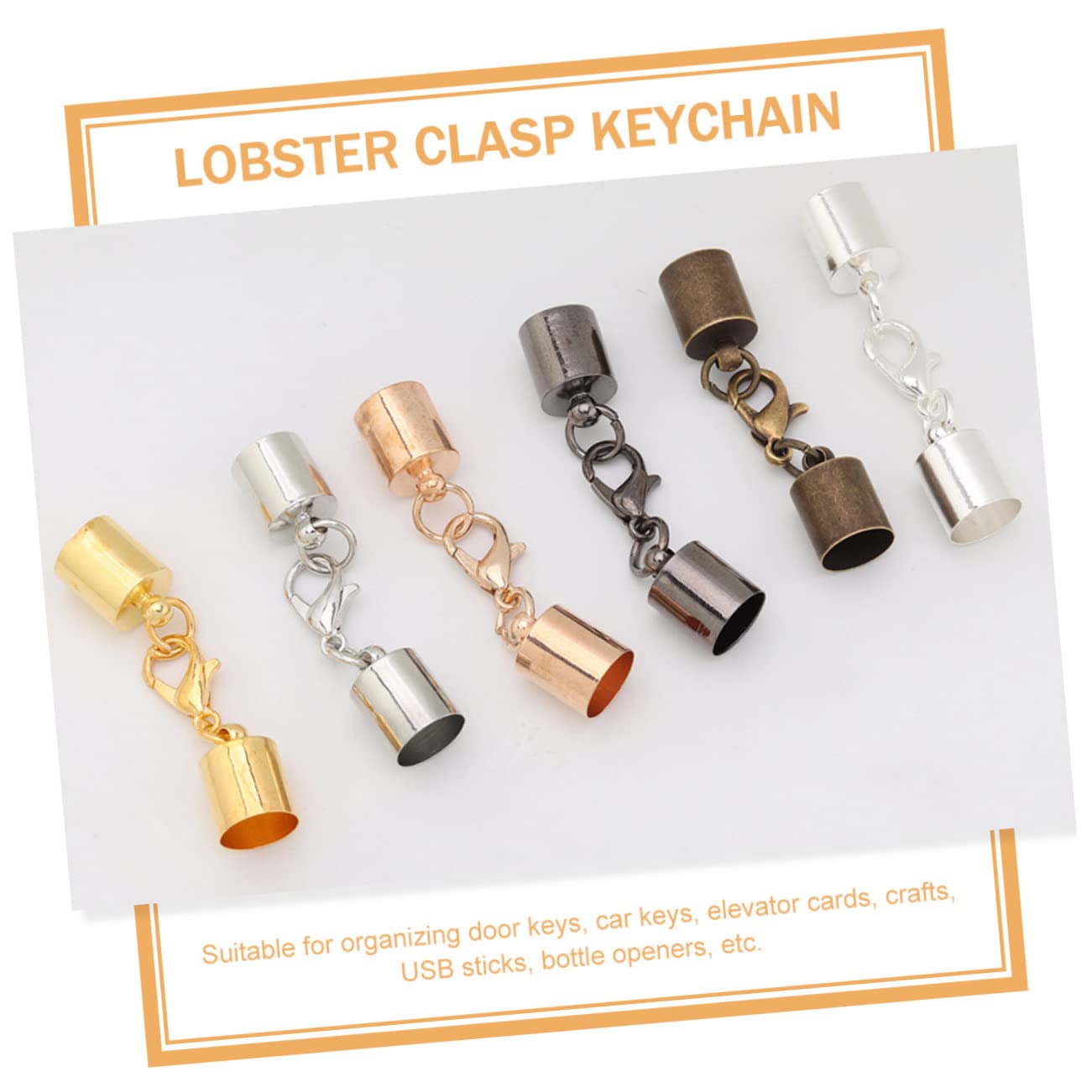 ARTIBETTER 3 Set Chiusure Moschettone Per Gioielli Fai Da Te Da Metallo Colori Variati Per Braccialetti E Collane Accessori Per Creazioni Diy Resistente E Duraturo Facile Da Usare 60 Pezzi*3