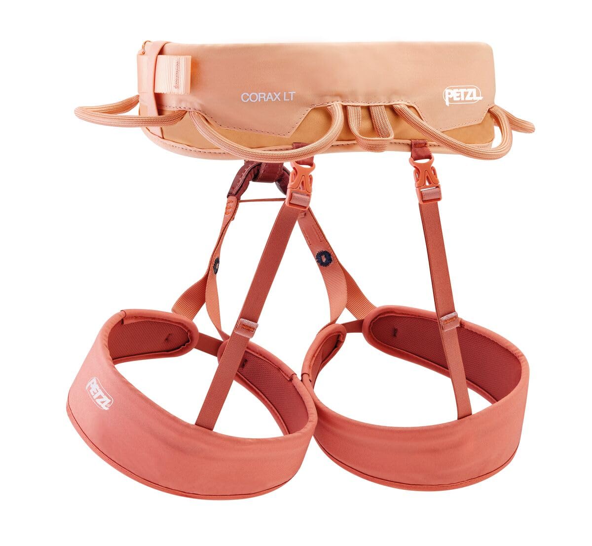 PETZL CORAX LT WOMEN HARNESS CORAL SAND XS pour adultes, avec format pratique, solution polyvalente