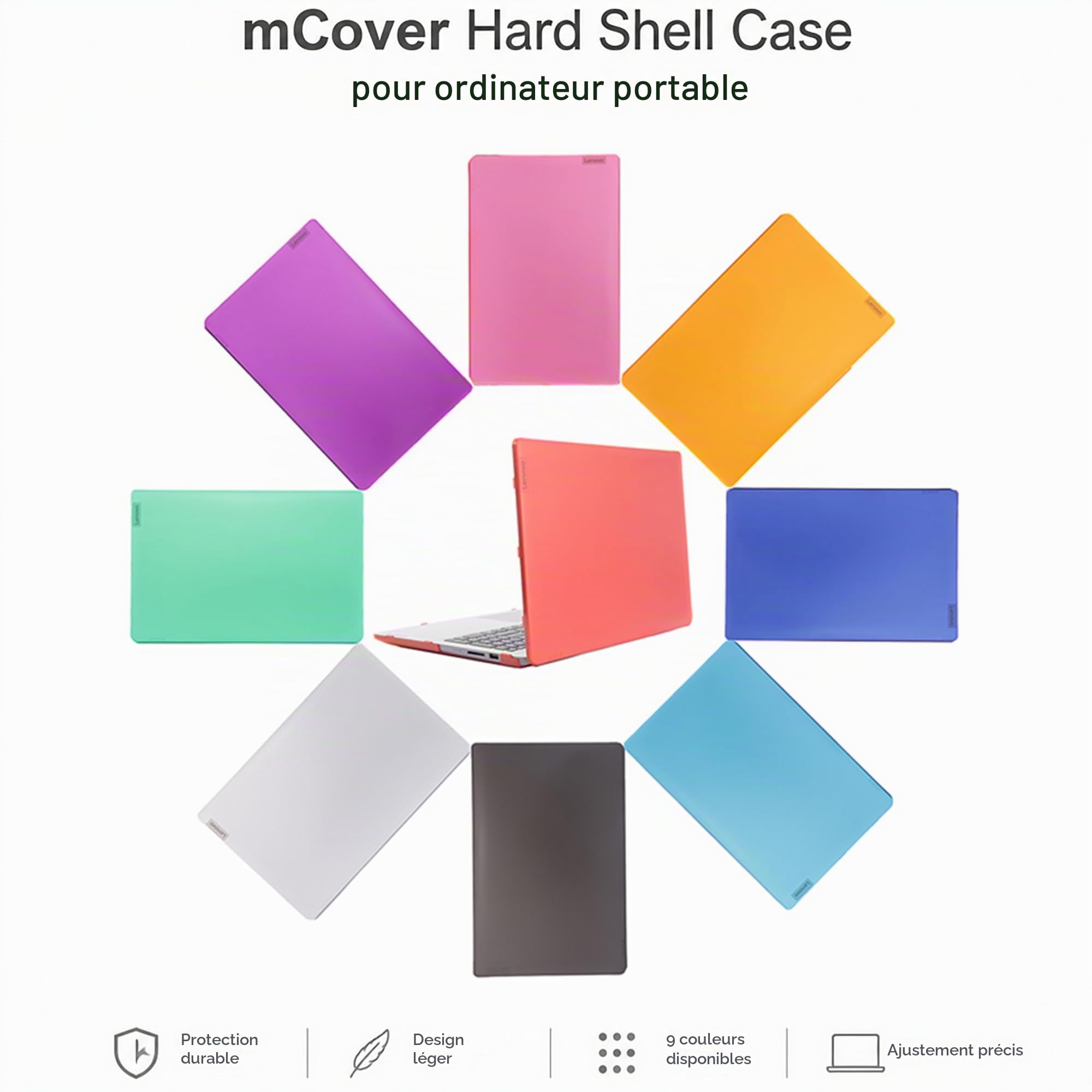 mCover Étui Compatible Uniquement avec Les Ordinateurs Portables Windows Lenovo IdeaPad 1 Series 2022-2024 15" (15ADA7 / 15AMN7 / 15ALC7 / 15IAU7 / 15IGL7 / 15IJL7 / 15IRU7) - Transparent
