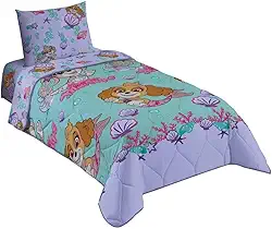 Lepper, Edredom Patrulha Canina Skye Menina Solteiro Infantil Dupla Face Microfibra Lepper