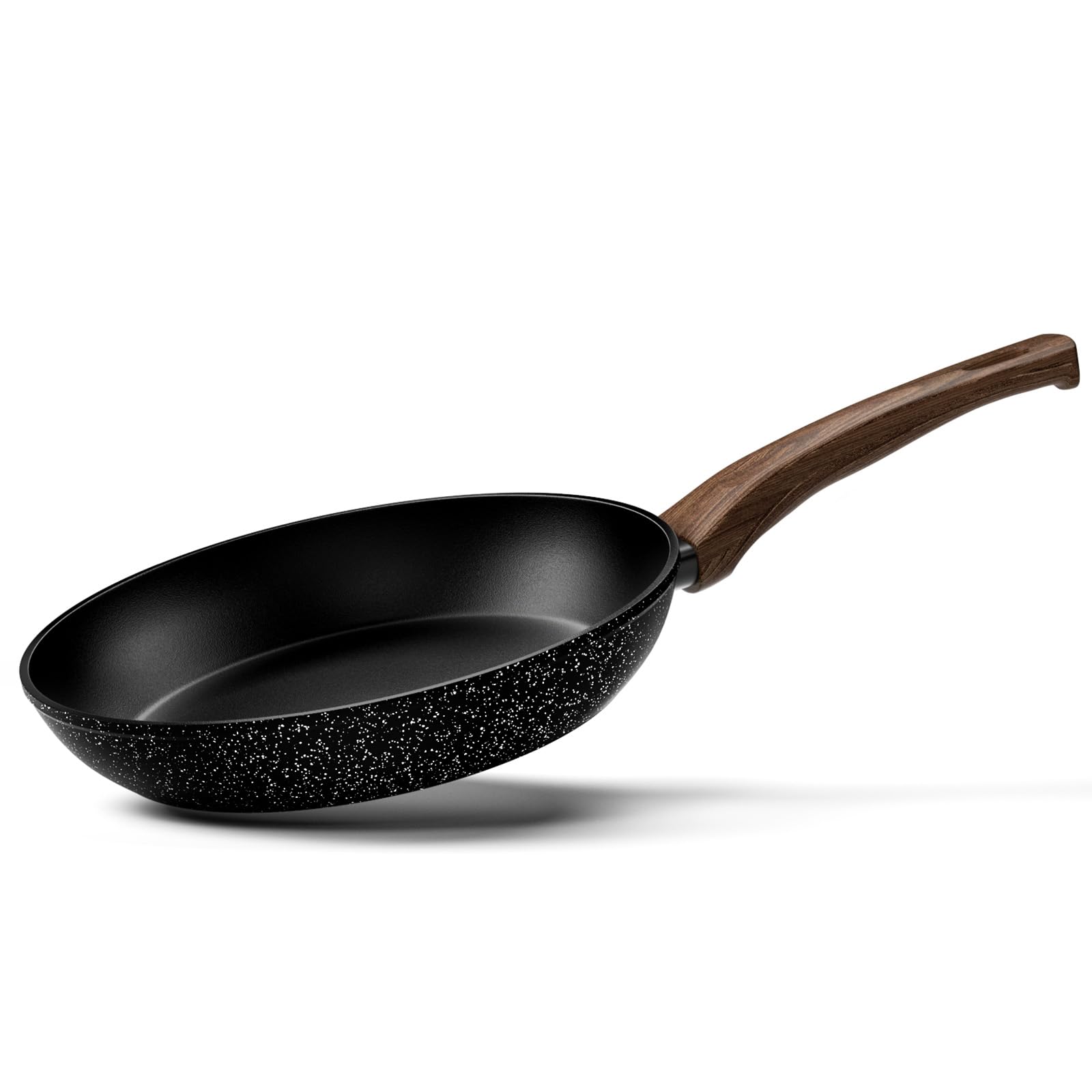 Innerwell Non-Stick Frying Pan 20 cm, Induction Pan with Professional-Quality Non Stick Coating, Healthy Granite Skillet