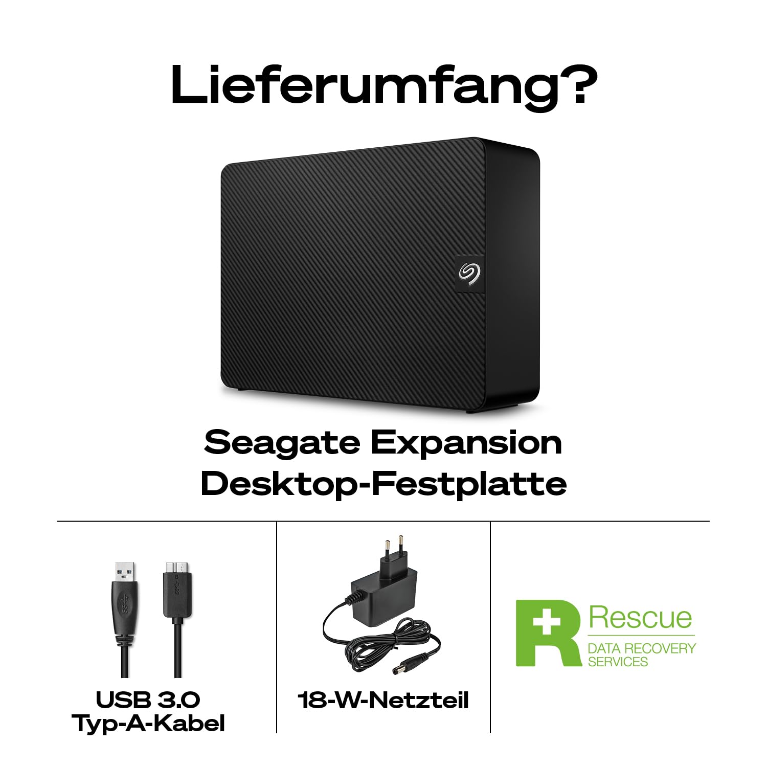 Seagate Expansion Desktop 20TB Externe Festplatte 3.5 Zoll USB 3.0