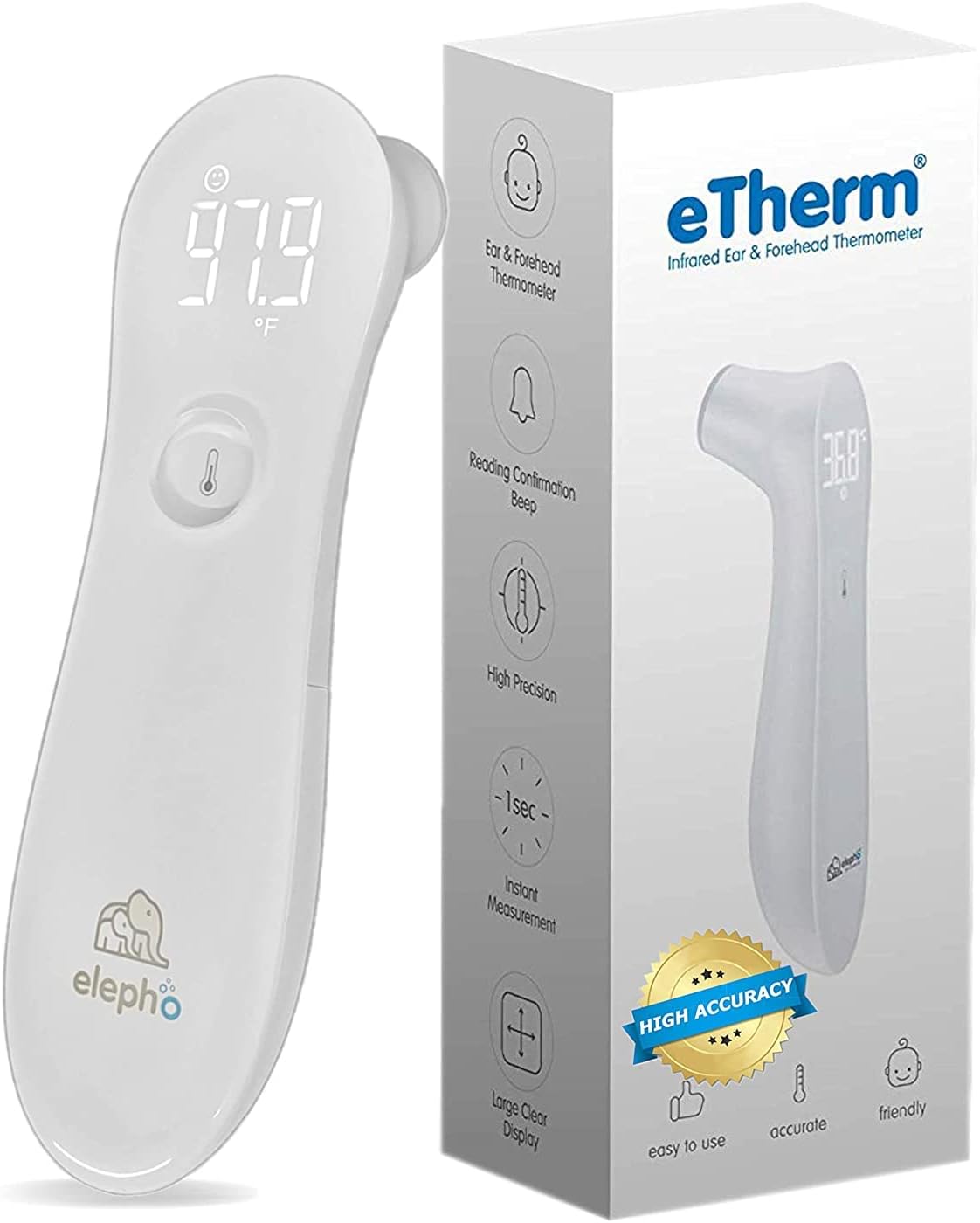 eTherm Infrared Ear & Forehead Thermometer