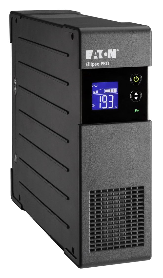 Eaton USV Ellipse PRO 650 IEC - Line Interactive USV - 650VA - (4 IEC Ausgänge) - Spannungsregelung (AVR) - USV mit Display und USB-Schnittstelle (inkl. USB-Kabel) (ELP650IEC)