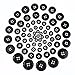 Bememo 400 Pcs Black Buttons for Crafts 2 and 4 Holes Assorted Size Round Sewing Suit Buttons Bulk 7 Sizes with Storage Box for Clothes Sewing Crafts DIY Holiday Decoration