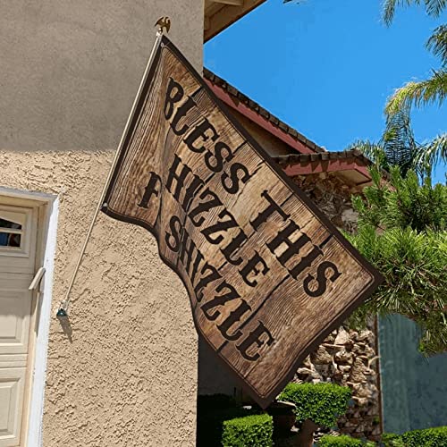 Drapeau Bless This Hizzle Fo Shizzle Flag géant en tissu pour décoration - 4