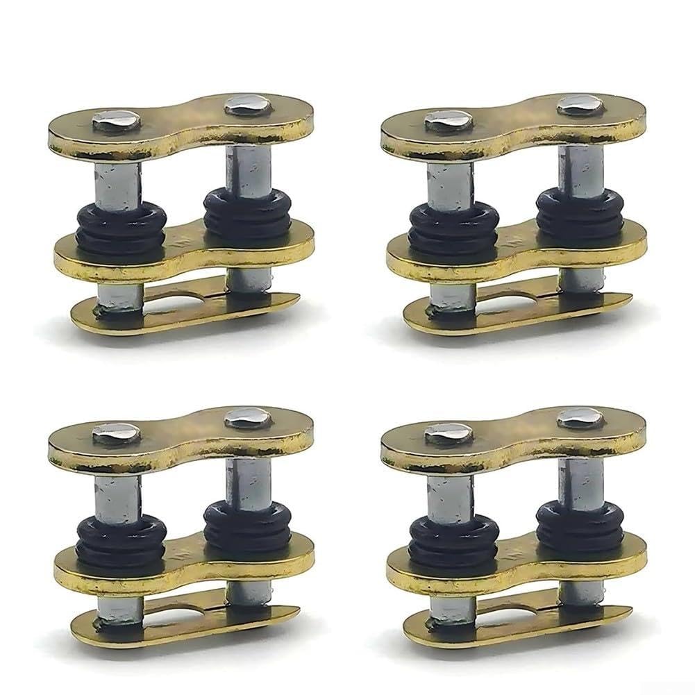 Juego de eslabones maestros de sello de aceite de acero inoxidable para cadenas 428 520 525 530 diseñado para motocicleta, moto de cross y uso agrícola resistente