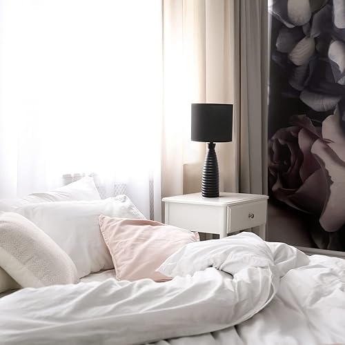 Miniatura 5 de Simple Designs LT2076-BLK Alsace - Lámpara de mesa con botella, color negro (paquete de 2)