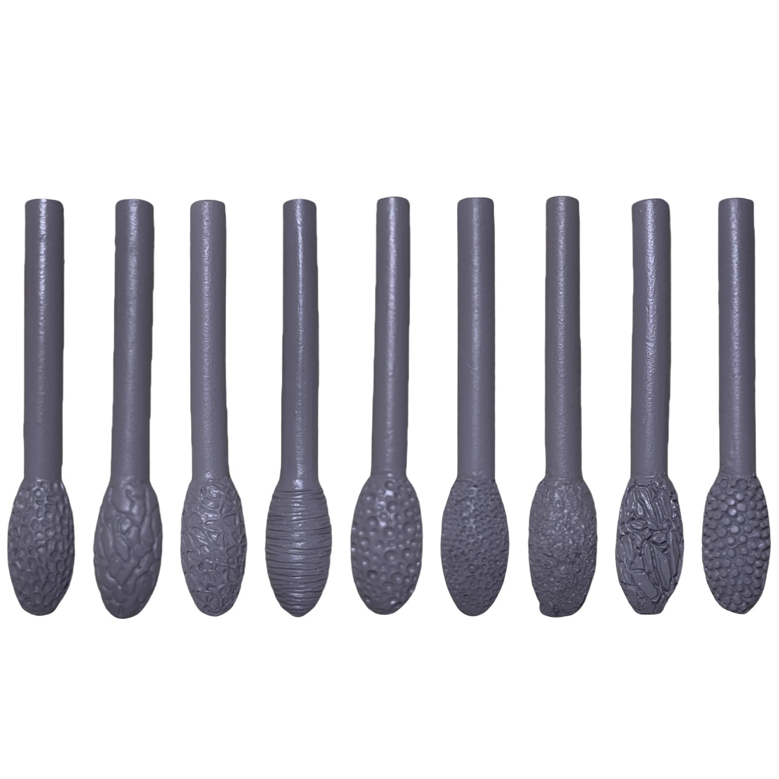 Bottone Of 9Pcs Professional Texture Tool Set for Clay Pottery Crafting Project Pottery Clay Modelling Sticks Texture Tool