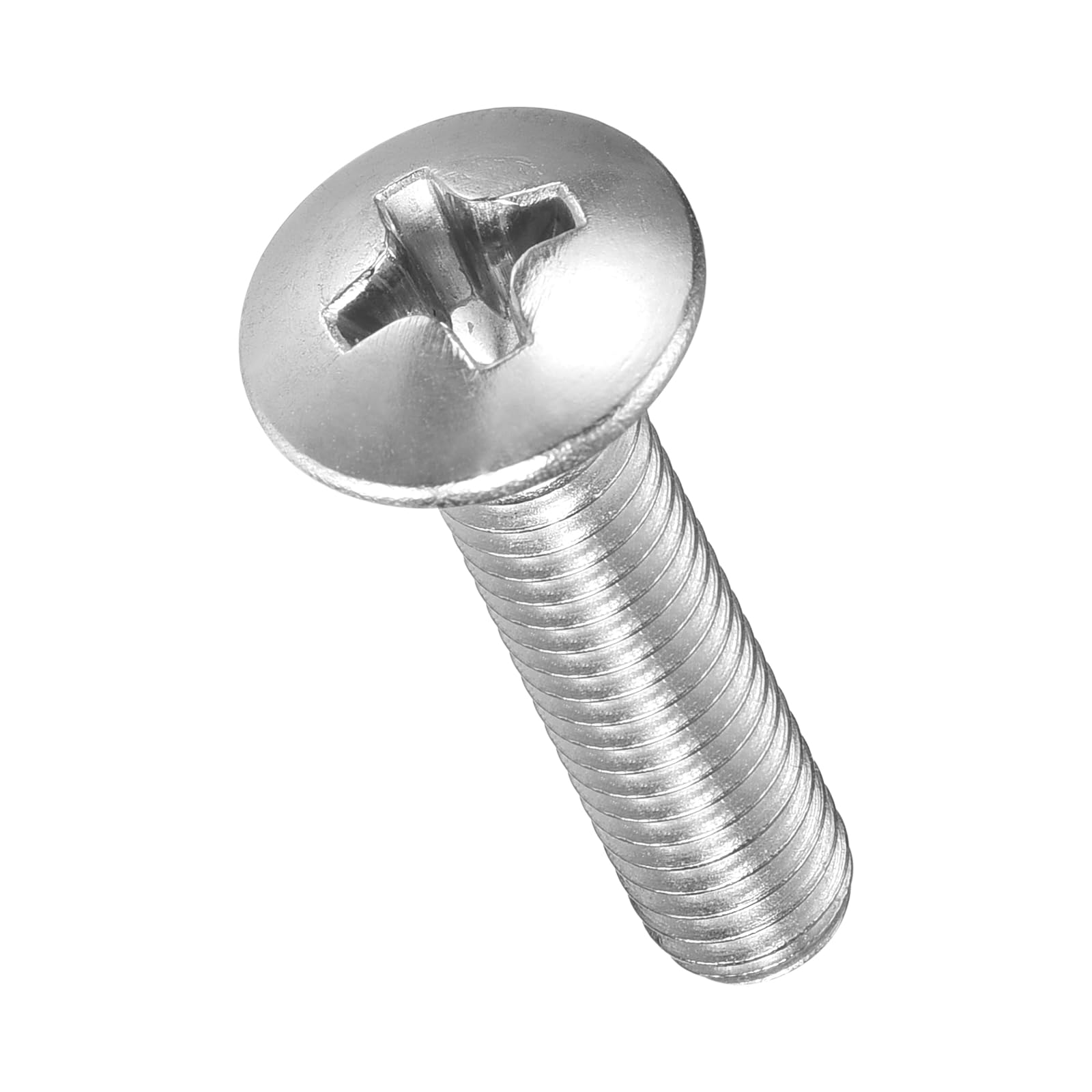 METALLIXITY Phillips Cross Recessed Countersunk Head Screws Bolts (M4-0.7x18) 100Pcs, 304 Stainless Steel Flat Head Woodworking Machine Screws - for Furniture Assembly DIY Projects, Silver — image 1