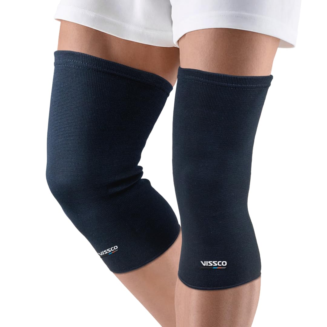 Vissco Spro Knee Cap Plus (Mild Support), Knee Support for Joint Pain Relief, Sports, Football, Cricket, Braces for Walking and Workout - XL (Black) (B071LTSHZD) Amazon Price History, Amazon Price Tracker