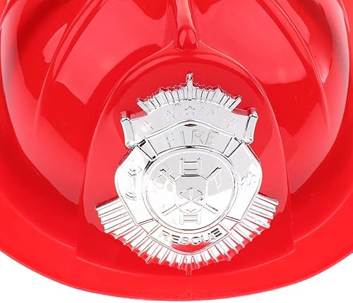Miniatura 3 de Sombrero de bombero, casco de fiesta de bombero, sombrero de vestir para niños, sombrero de jefe de simulación, juguete de juego de roles para