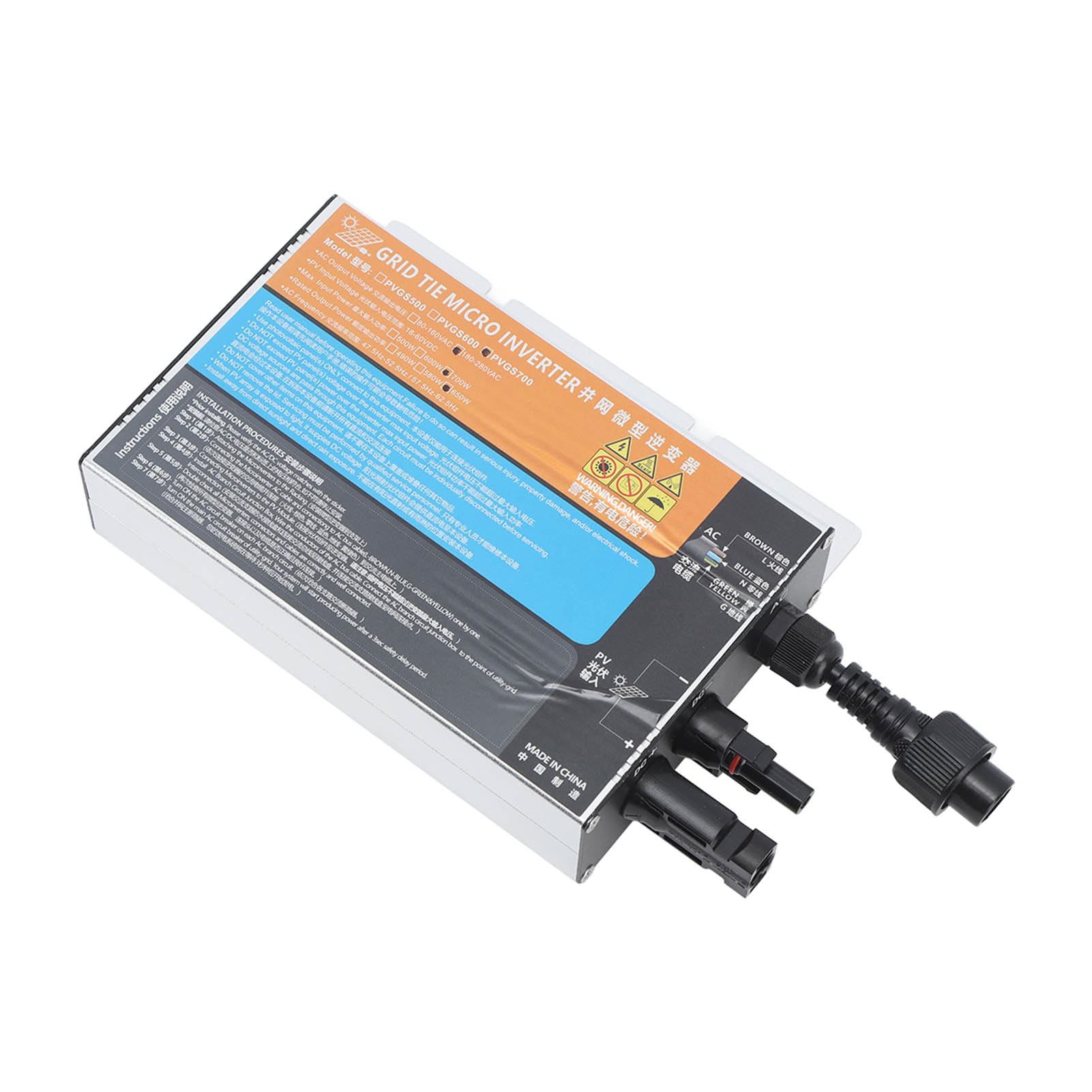 Domary Mikroinwerter Sieciowy PVGS 700 W Czysta Fala Sinusoidalna AC 220
