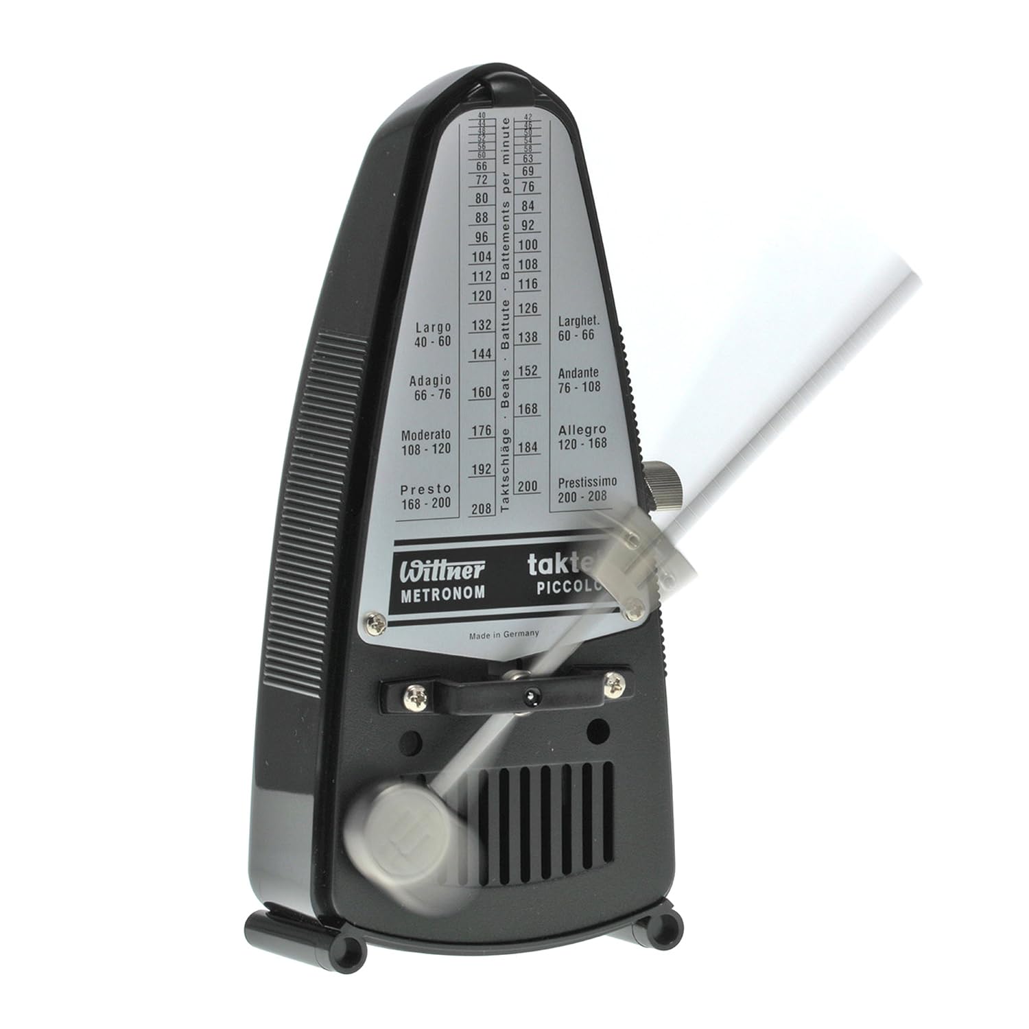 Wittner Taktell Piccolo 836 mechanisches Metronom Schwarz