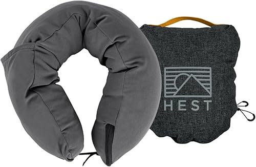 Vista 18 de HEST Almohada de camping - Resistente a la temperatura, espuma viscoelástica, almohada de viaje plegable