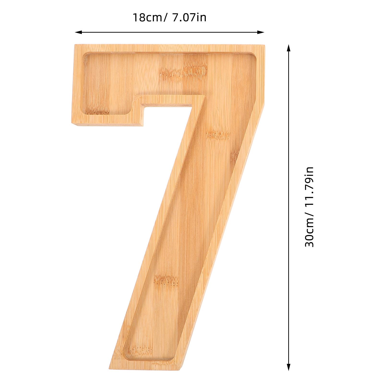 NUOBESTY Plateau de Charcuterie en Bois Multifonction 1 Set Chiffres 70, Plateau Décoratif Marron Cuisine et Salon, Résistant et Polyvalent