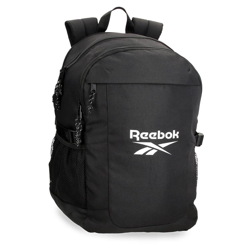 Reebok Unisex Carson Luggage- Messenger Bag Black White One Size Daypack