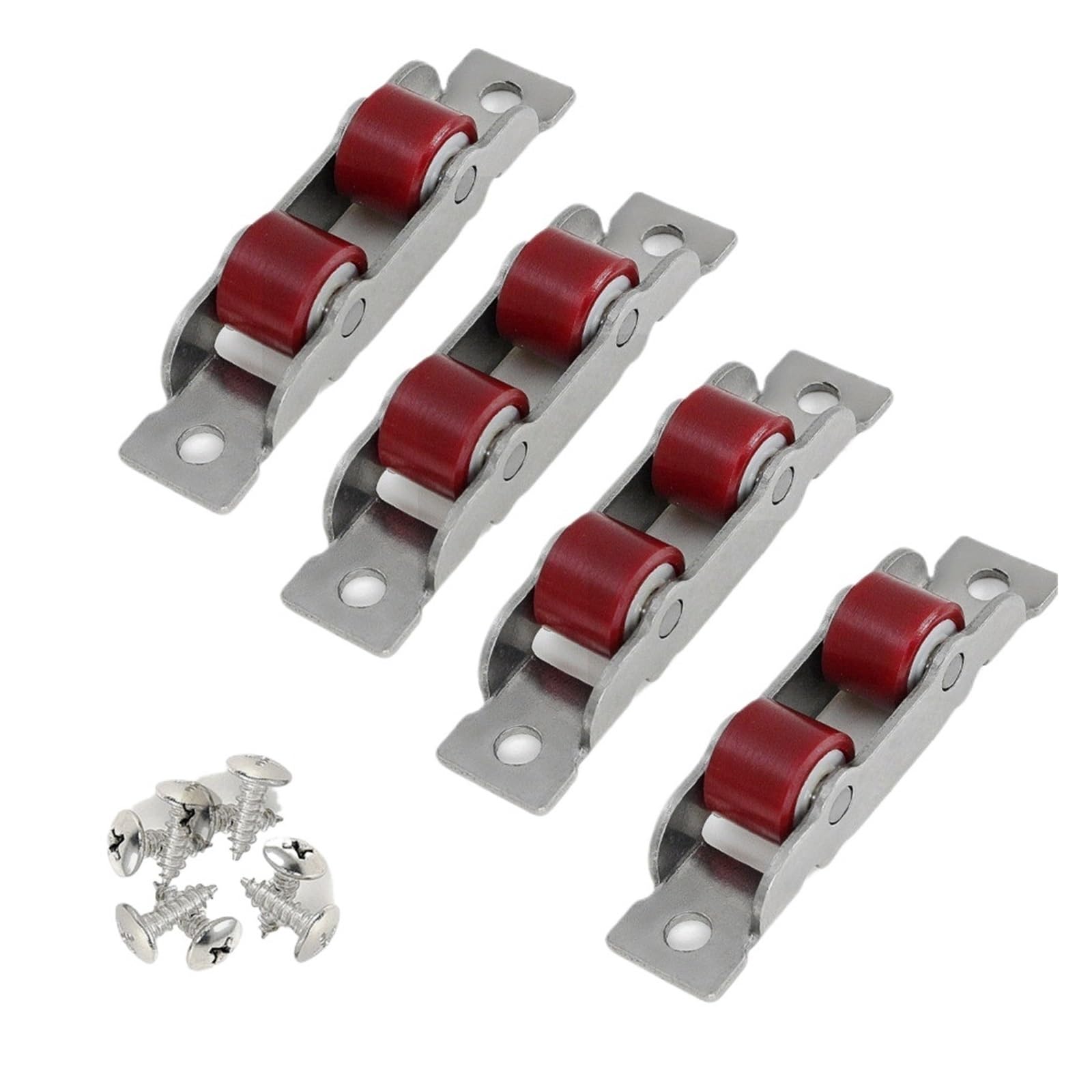 4 Pz/lotto porta in acciaio inox 80 Tipo finestra silenziosa puleggia in nylon slot ruota accessori for porte scorrevoli in vetro rulli