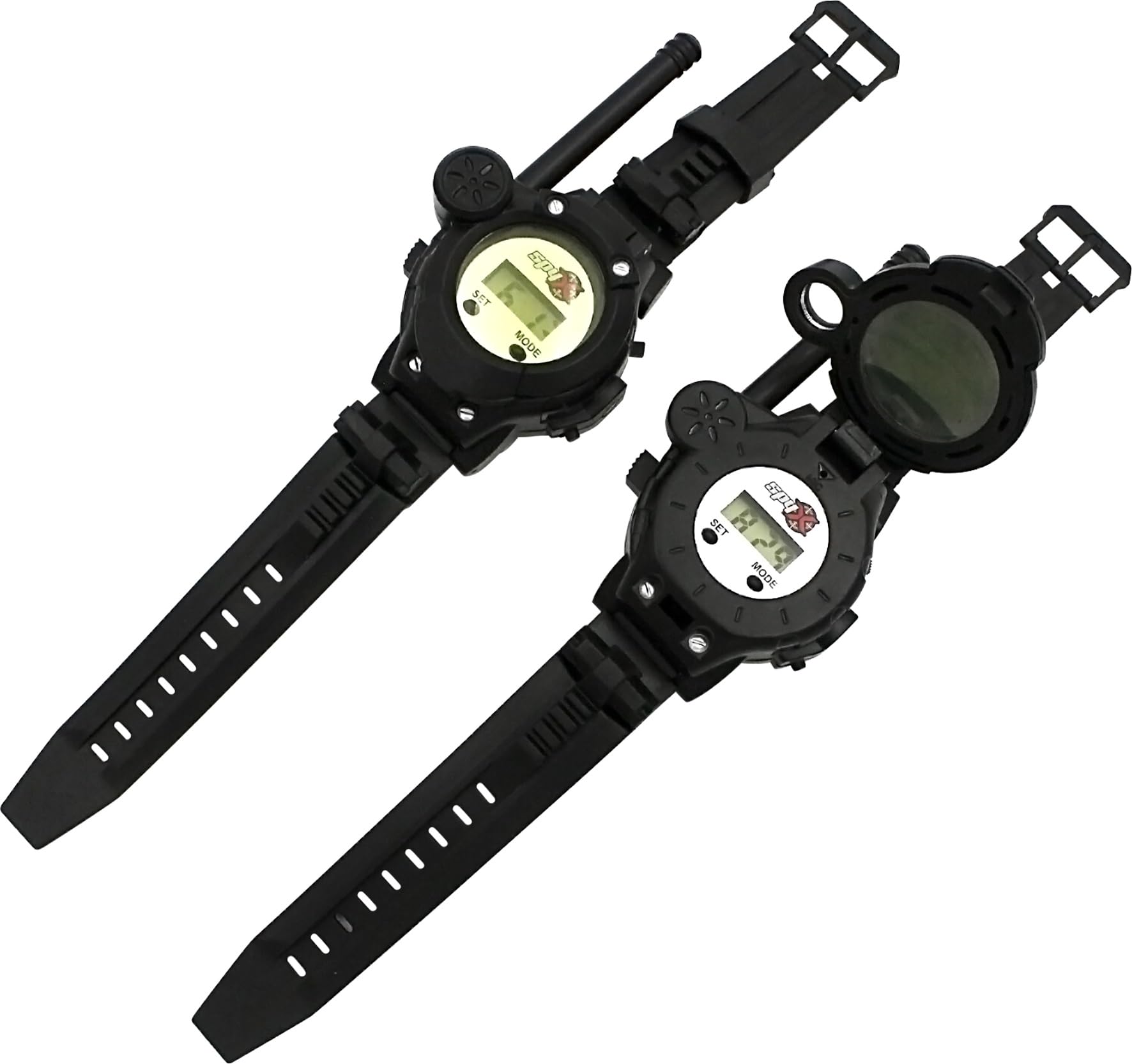 Lansay – Spy X Montres Talkie Walkie pour Garçon 6 Ans – Set 2 Montres Espions 8 Fonctions – Portée 60 m – Jouet Espion avec Piles Incluses – Missions Secrètes – Idée Cadeau