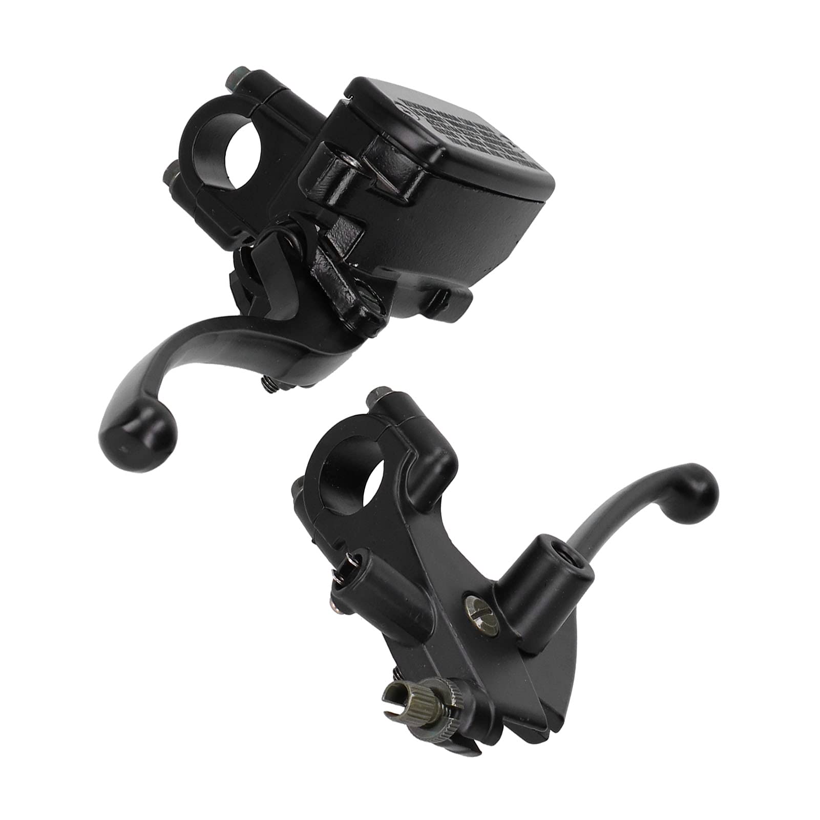 Yctze Motorrad Hydraulische Bremskupplungshebel Ein Paar Links Rechts 22mm Universal Schwarz CNC Aluminiumlegierung Hydraulischer Bremshebel Bremskupplungszylinder