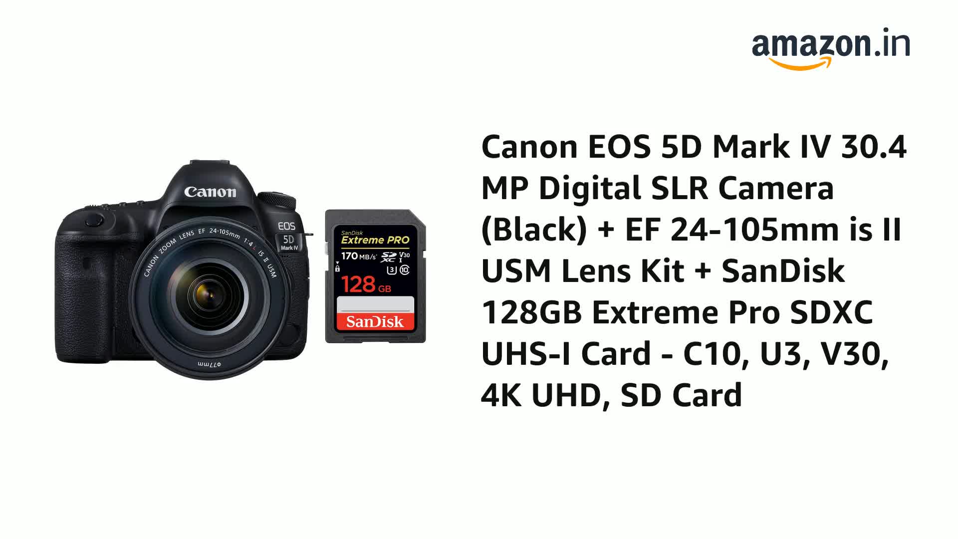 Buy Canon EOS 5D Mark IV 30.4 MP Digital SLR Camera (Black