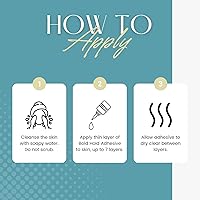 Vista 6 de The Hair Diagram - Bold Hold Extreme Creme Reloaded - Pegamento de sujeción fuerte para pelucas de encaje frontal y sistemas capilares - Unión