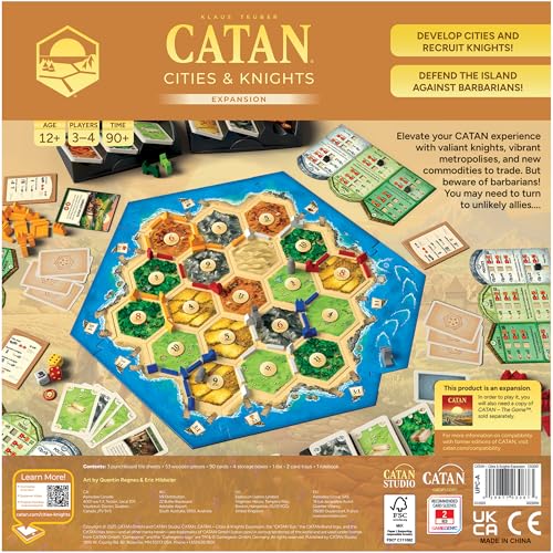 CATAN Cities and Knights Expansion 6th Edition, Multicolor, 3-4 Players - Image 3