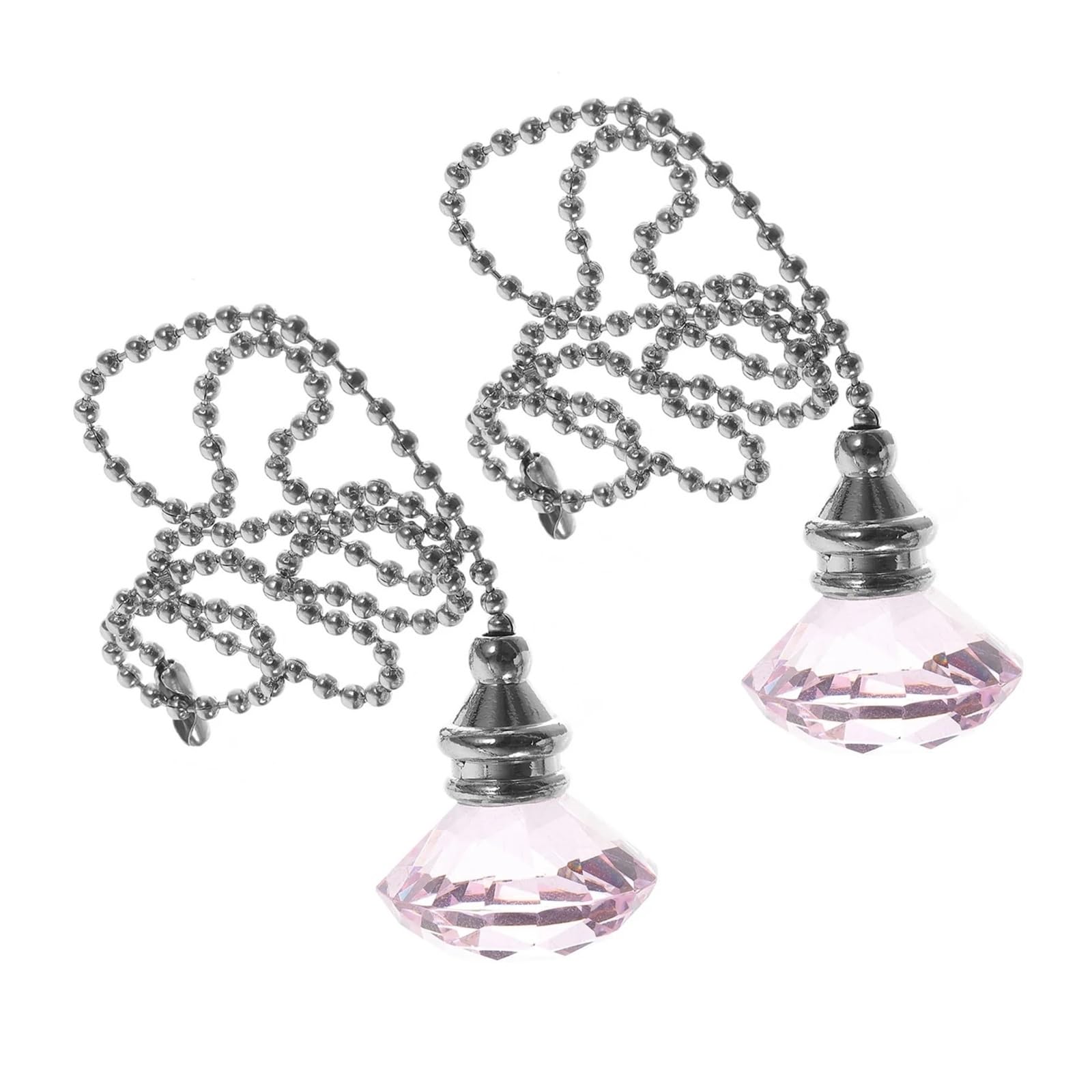Gwyzax Fan Pulls for Ceiling Fans Diamond Fan Pull Chain 2/5/8pcs Retro Ceiling Fan Pulls for Light Lamp
