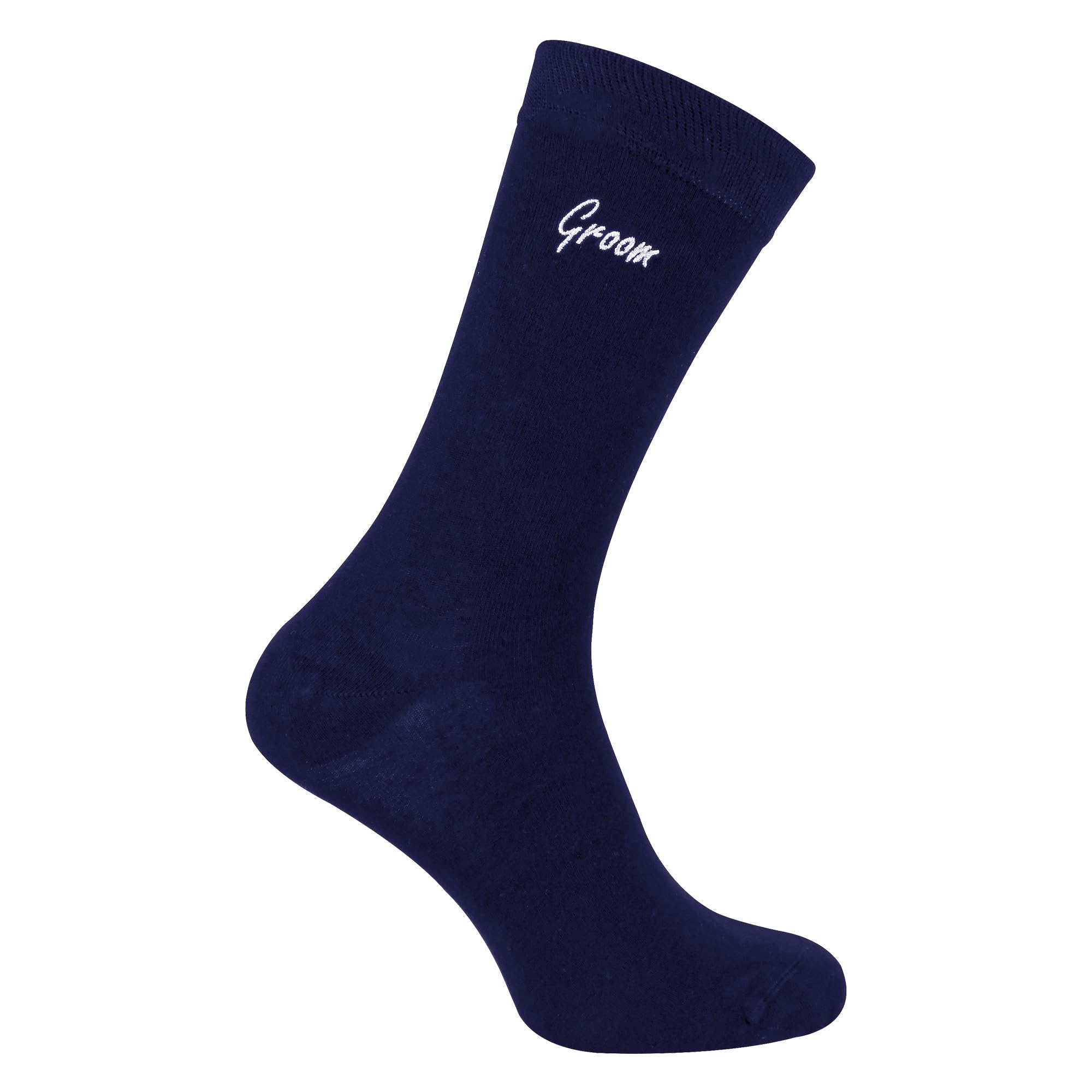 Sock Snob Men's Groom (Navy) - Wedding Socks For Groom Groomsman Best Man Father Of The Groom And Bride (6-11, )