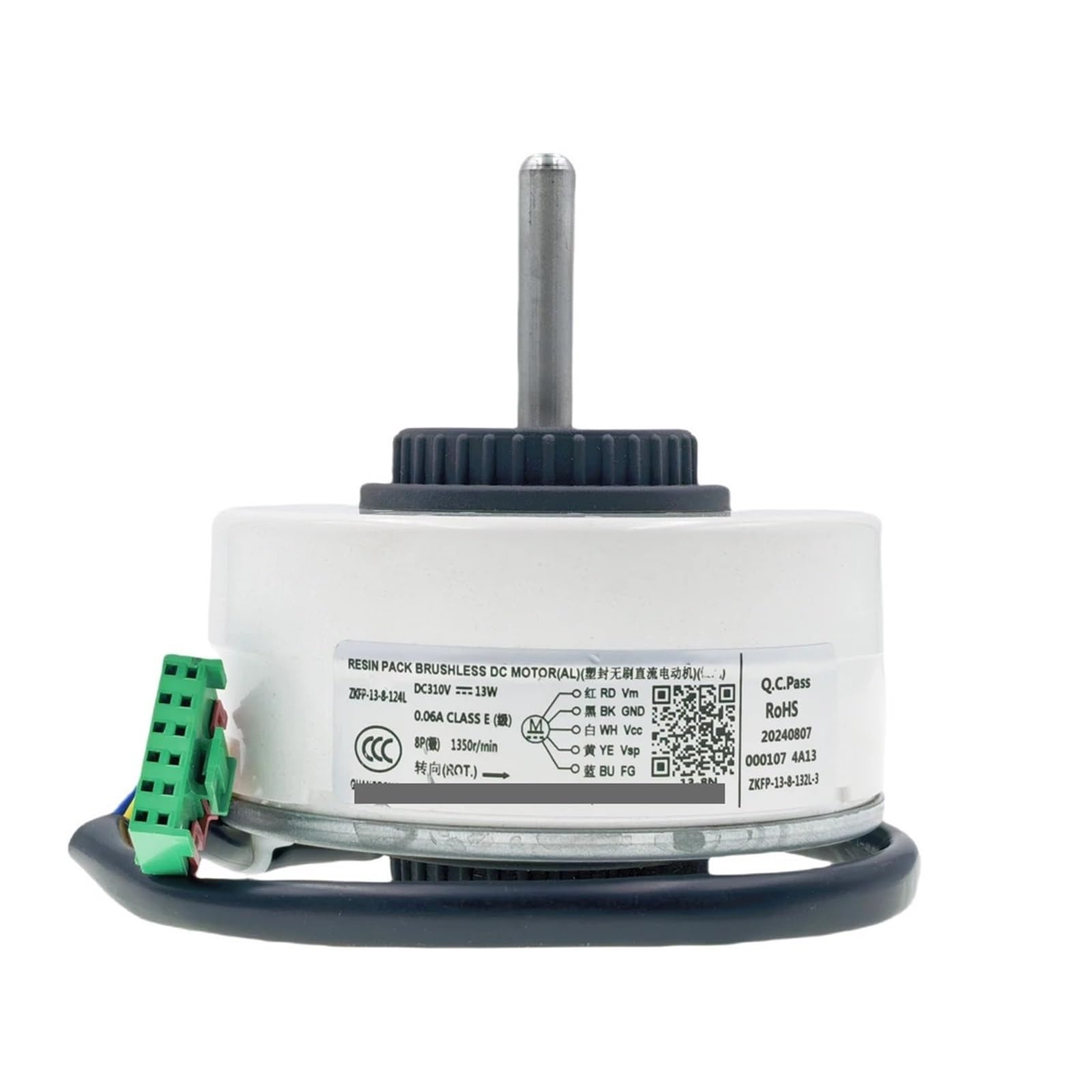 CHFOUGNE Air Conditioner Indoor Unit DC Fan Motor ZKFP-13-8-124L DC310 13W 1350r/min Conditioning Parts