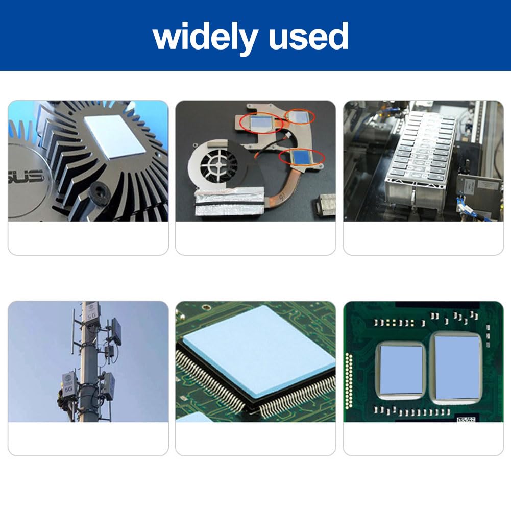 Podkładki termoprzewodzące wielokrotnego użytku, Premium Performance Thermal Pad, 30 sztuk podkładek termicznych CPU, silikonowa podkładka z przewodnikiem termicznym do SSD CPU GPU, 0,5 1,0 1,5 mm