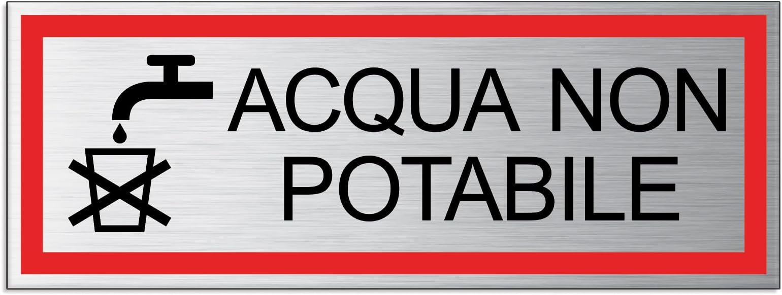 Vietato bere acqua non potabile