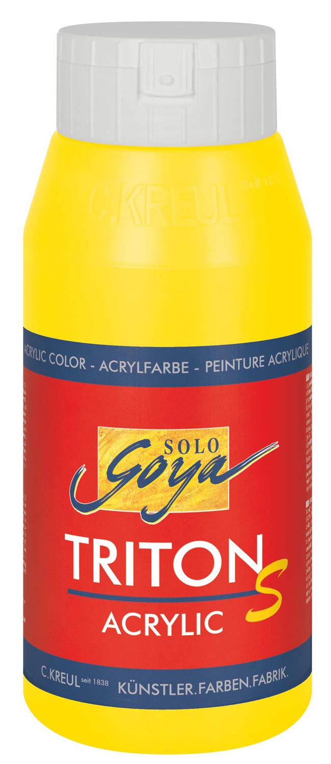 Solo Goya 17302 €“ Triton S Acrylic Basic 750 ml shine effect, Genuine Yellow Light