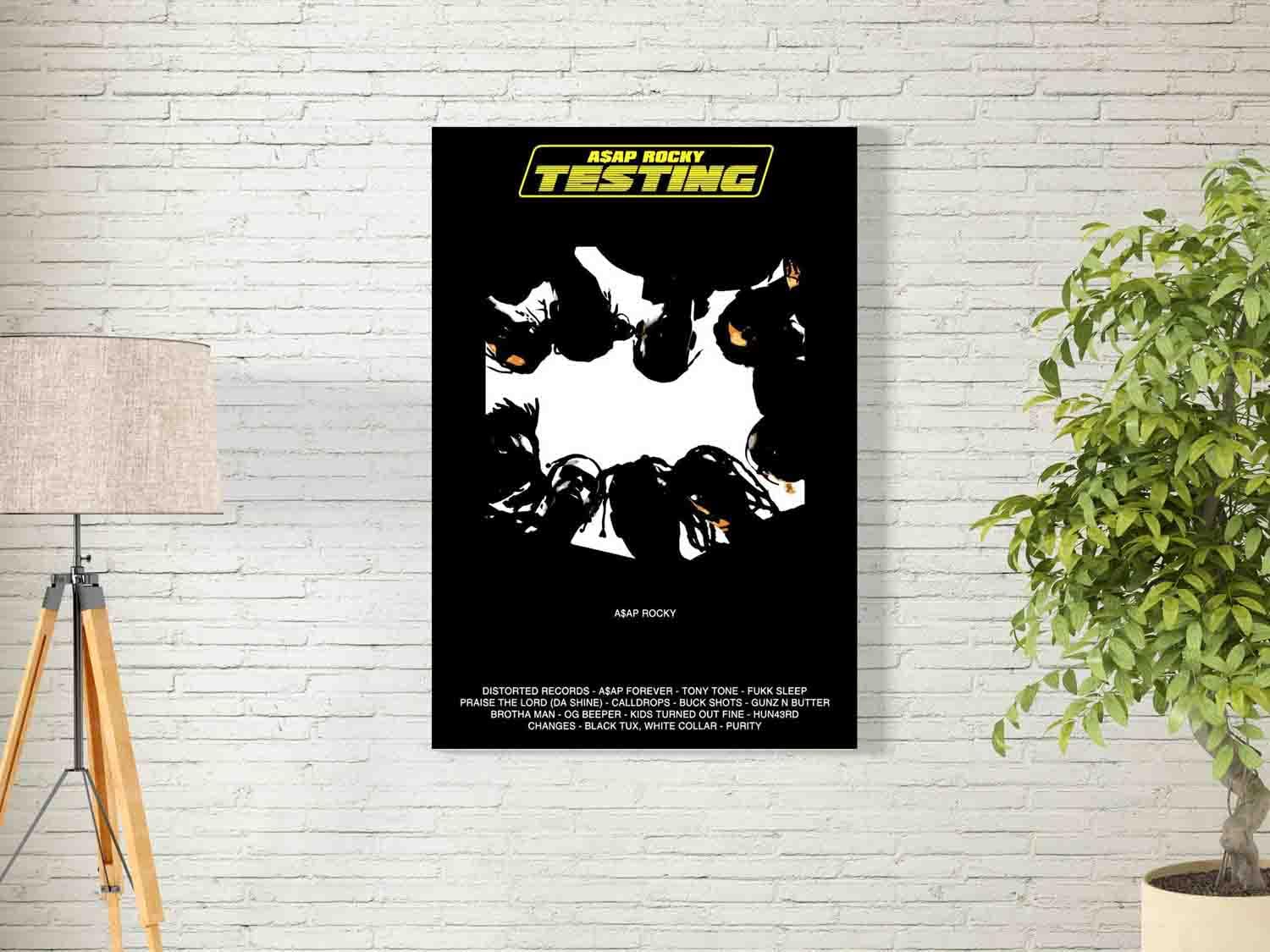 bpa ASAP Rocky Wall Art for Decoration easy to hang, 90x60cm, 1Pcs