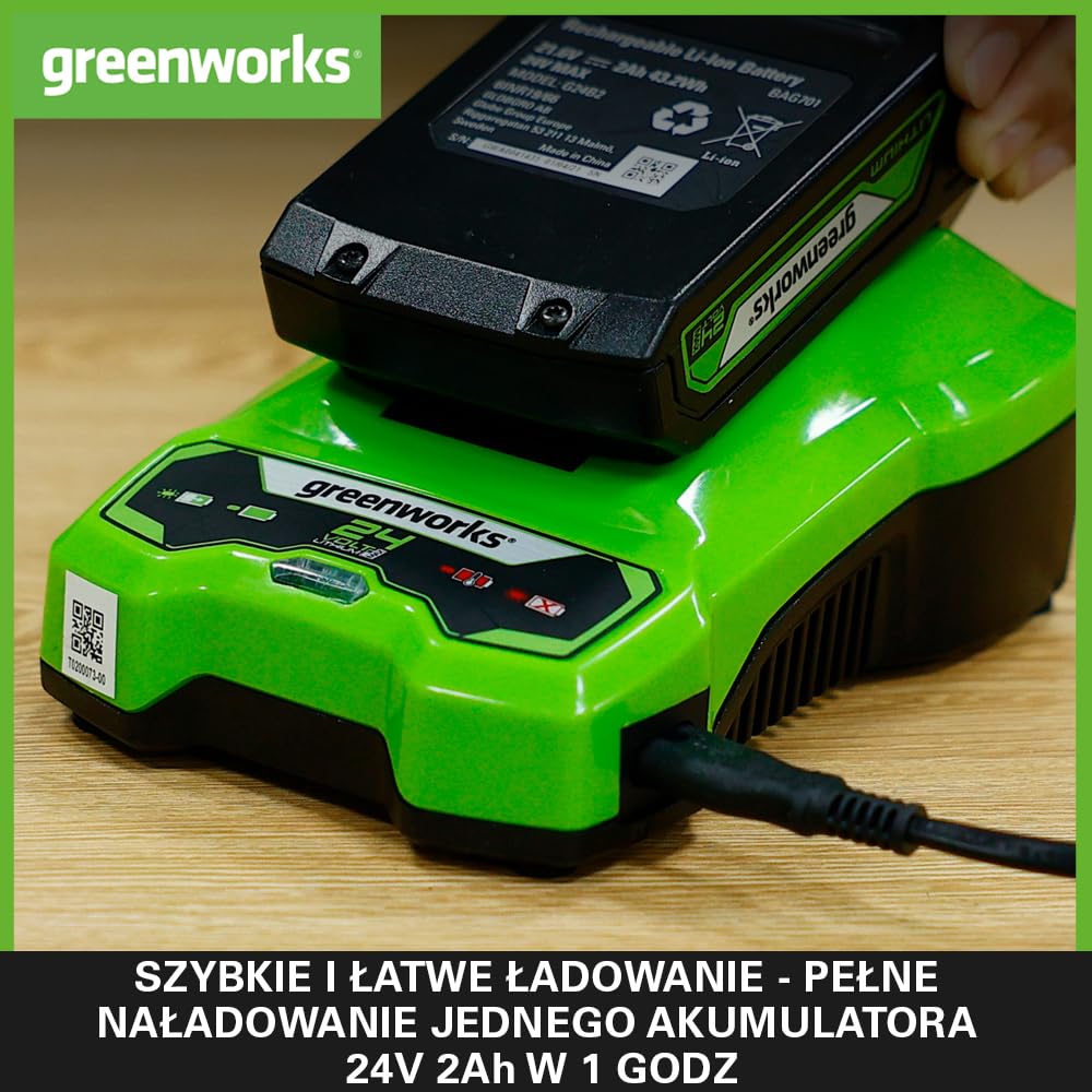 Ładowarka GREENWORKS 24V - G24C