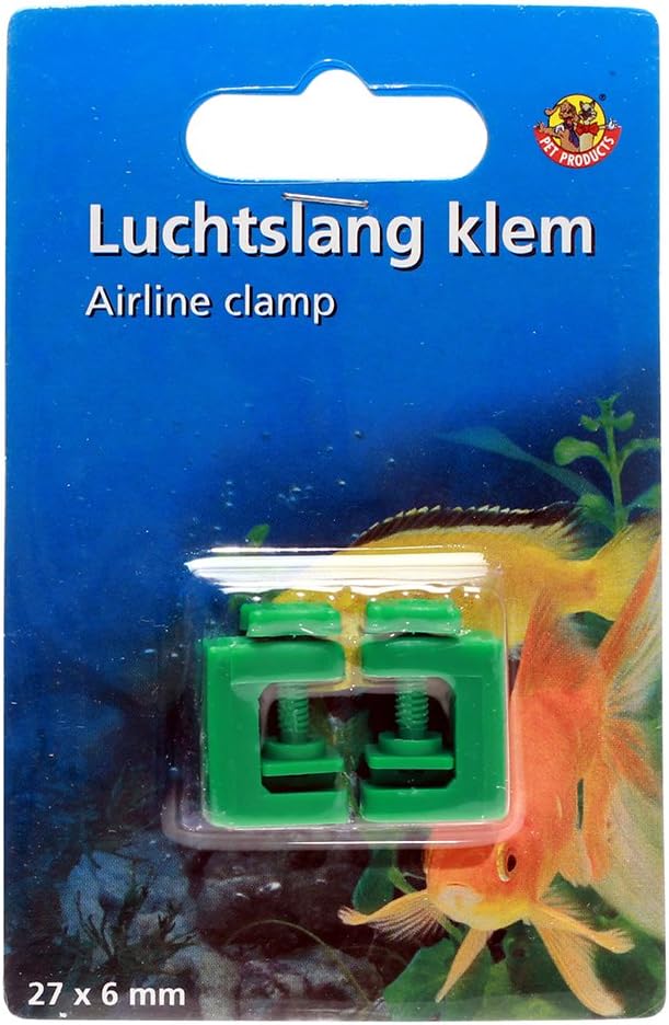 Beeztees Air Pipe Clamp, 4-6 mm, 2-Piece, Green