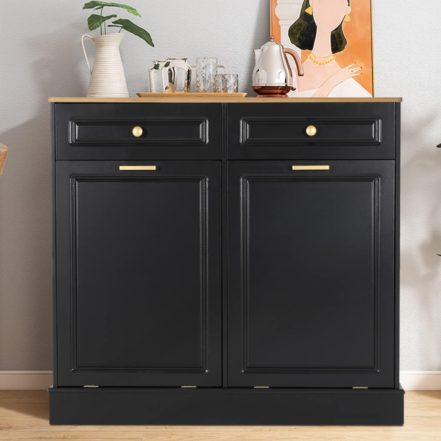 ONG Double Kitchen Trash Tilt Out Trash