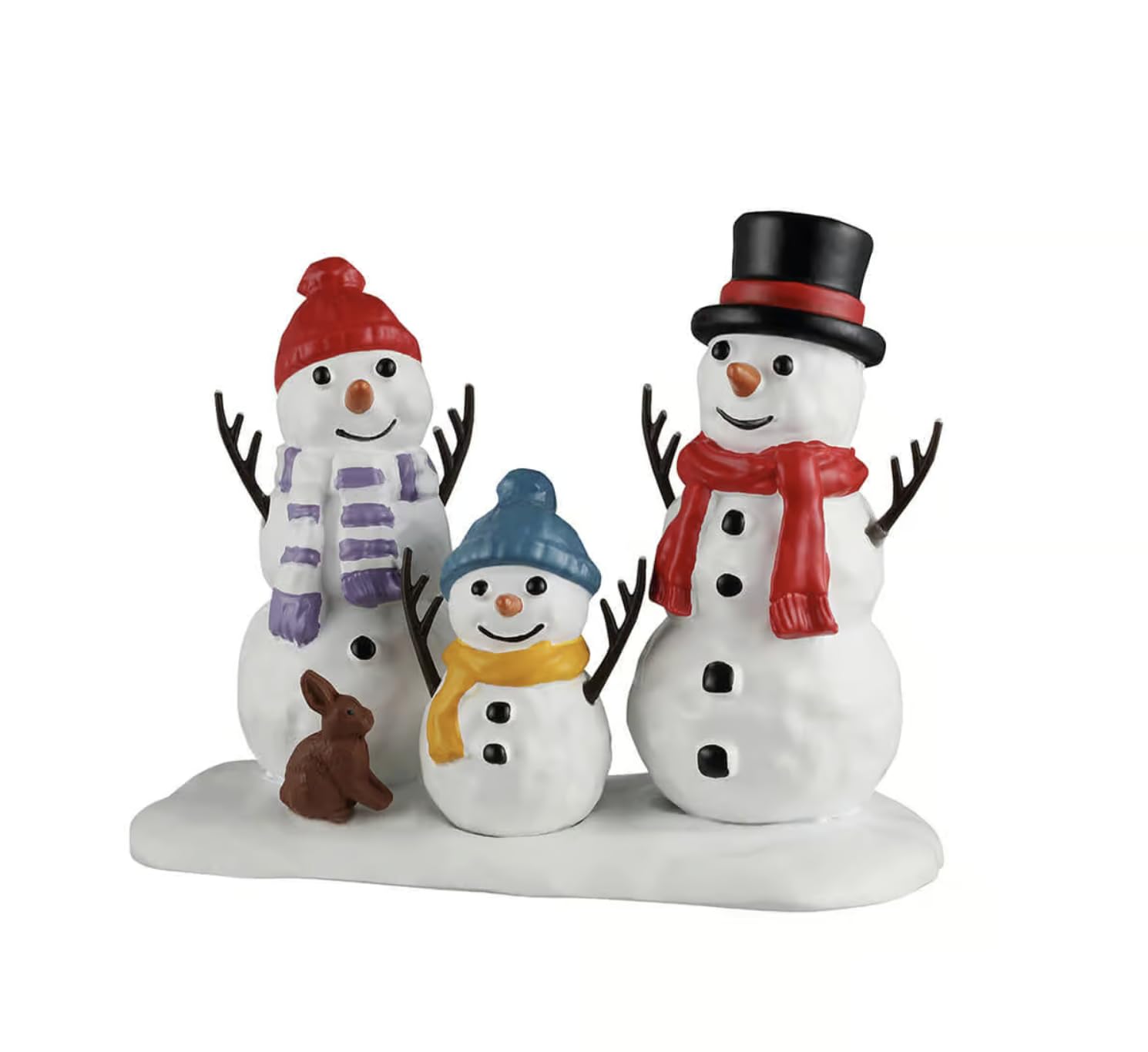 Muñecos de nieve Lemax 62618 para decoración navideña tradicional