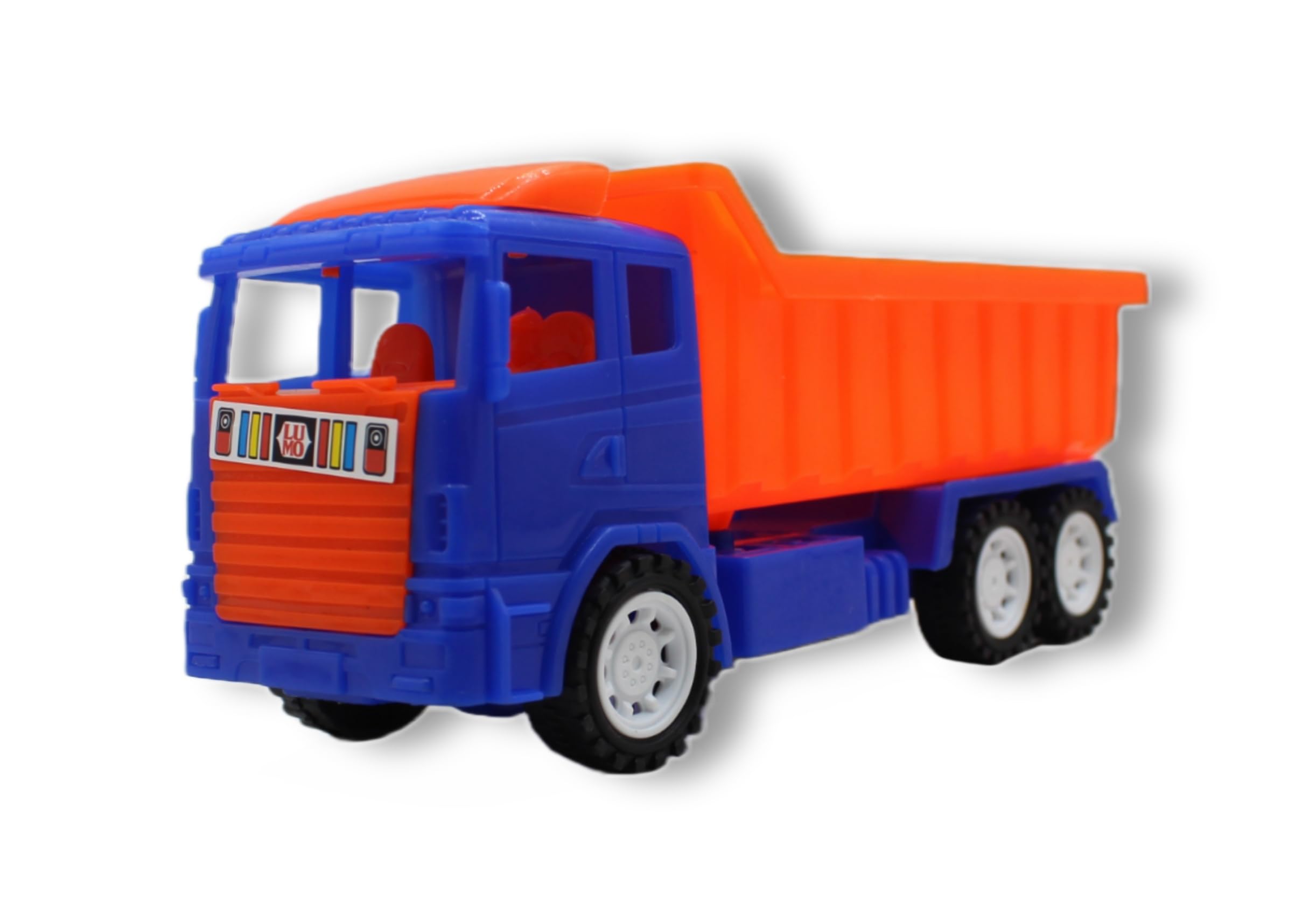Neoinsta Small Size Friction Powered Plastic Dumper Truck Toy for Kids | Engineering Trucks | Construction Trucks Vehicle Toys (Blue and Orange) (B0C8V52BCQ) Amazon Price History, Amazon Price Tracker