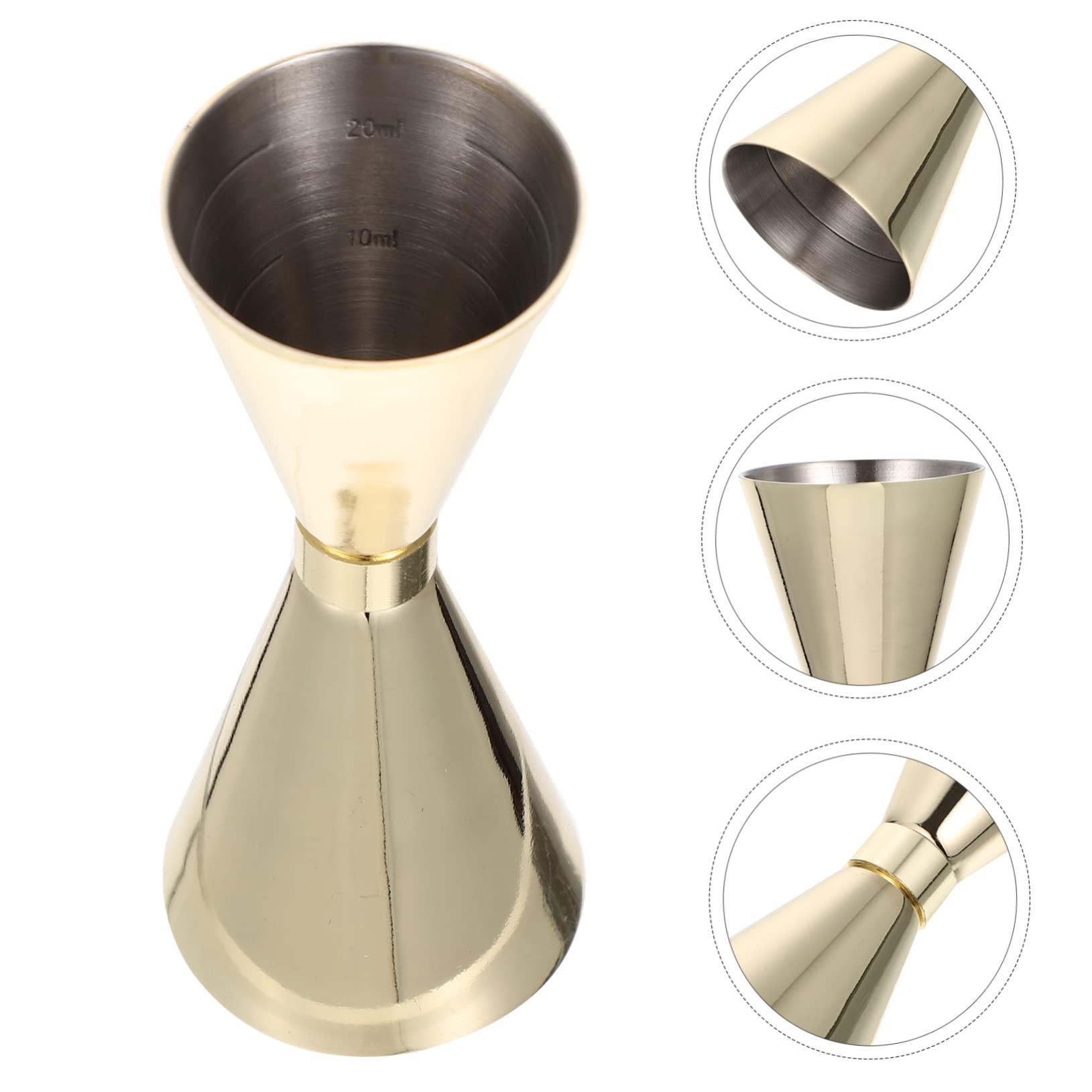 TOPBATHY 3 Pezzi Misuratore di Vino Martini Shaker Doppio Giapponese Jigger Cocktail Strumenti di Misurazione Bar Strumento Colpo Jigger Drink Shaker Cocktail Oncia Tazza in Acciaio Inox