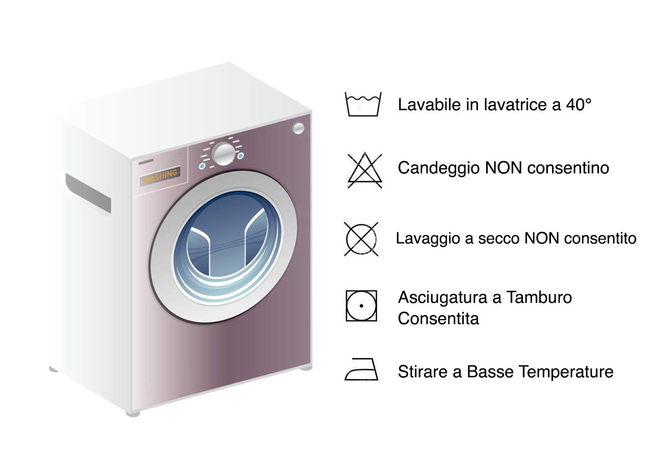 Biancheriaweb Juego de Sábanas Bajera Ropa Cama Pensieri Delicati 100% Algodón Dis. Marina New