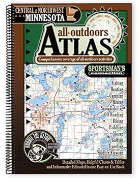 Spiral-bound Central Northwest Minnesota All-Outdoors Atlas & Field Guide Book