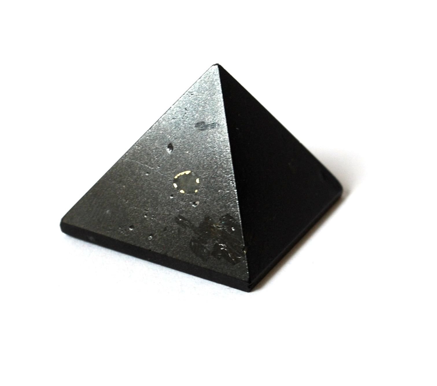 Reiki Healing Energy Charged Black Tourmaline Crystal Pyramid (Approx 2 cm) Beautifully Gift Wrapped with Crystal Description