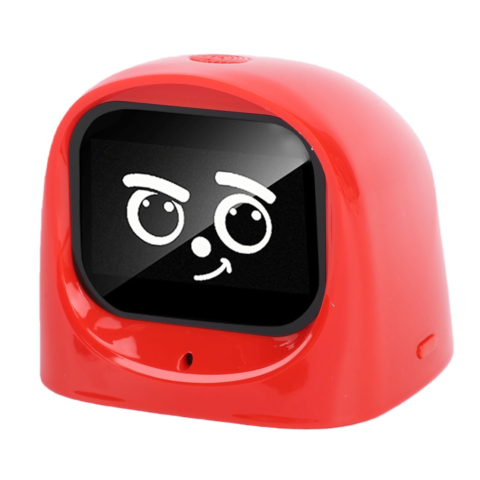 Robot de Coche con IA, Compañero Emocional, Mascota Interactiva Inteligente para Niños en el Salpicadero del Coche, 64x63x55mm (Roja)