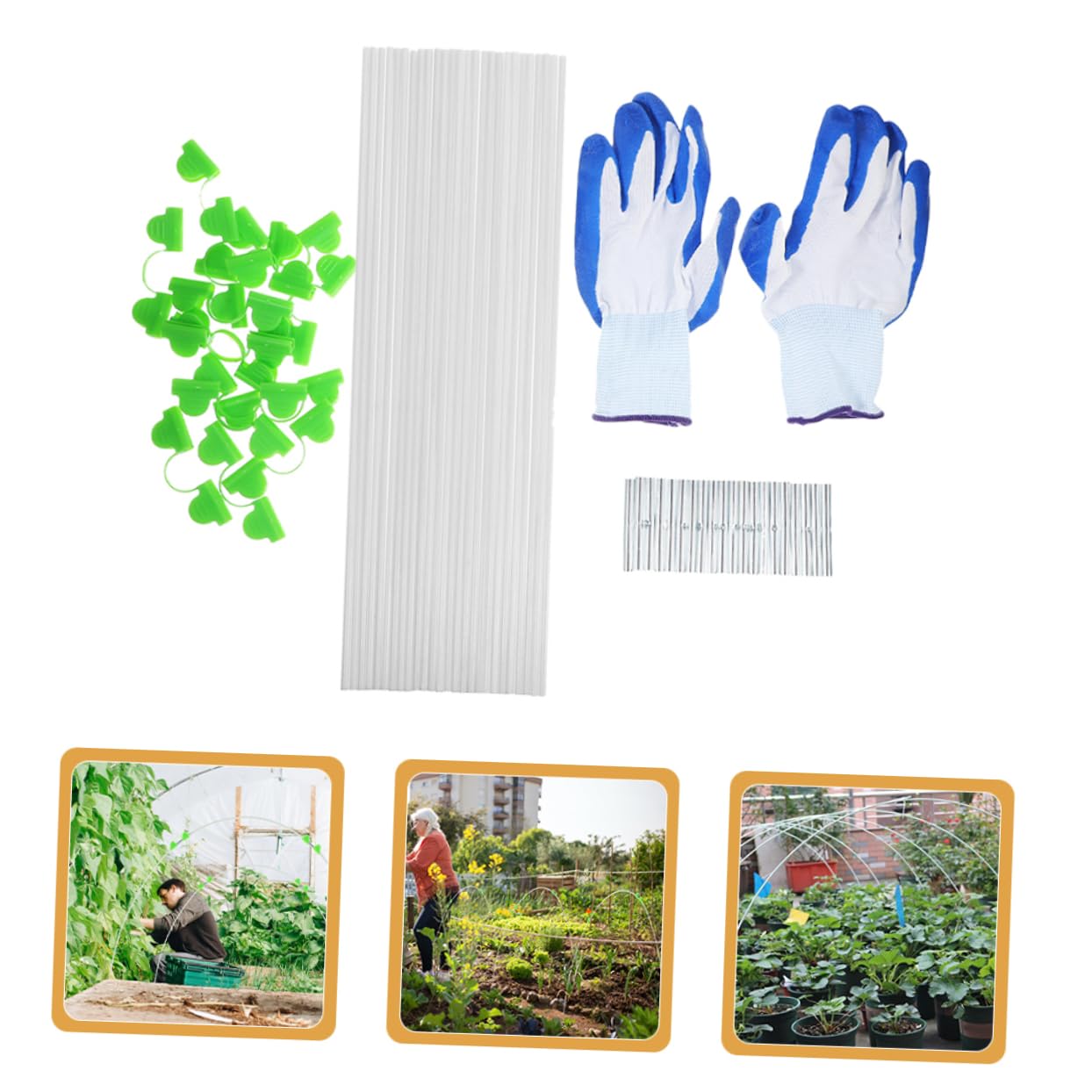 POPETPOP per Serra da in Materiale Resistente Supporto per Piante Rampicanti e Tunnel Vegetali Facilmente Trasportabile e Installabile per Coltivazioni Protette e Serra