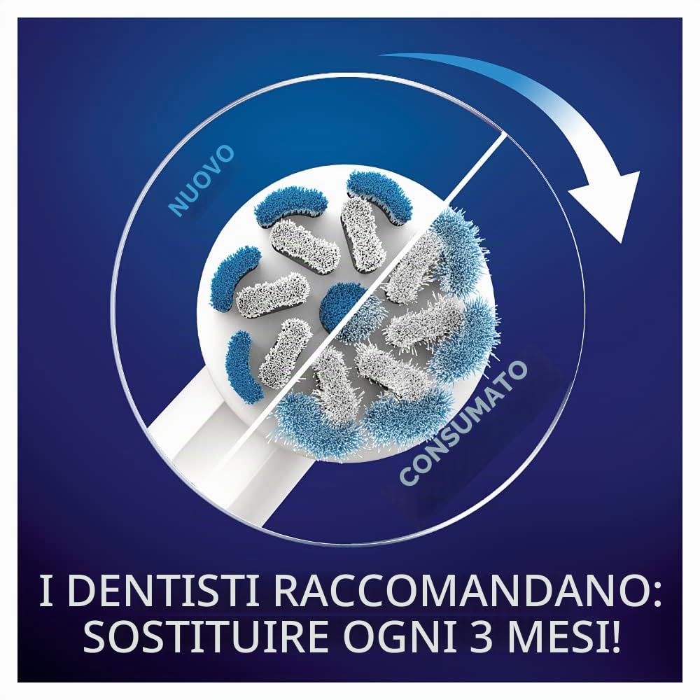 Oral-B Sensitive Clean - Testine per spazzolino elettrico, garantiscono la pulizia delicata dei denti, tecnologia ultra sottile, 8 pezzi